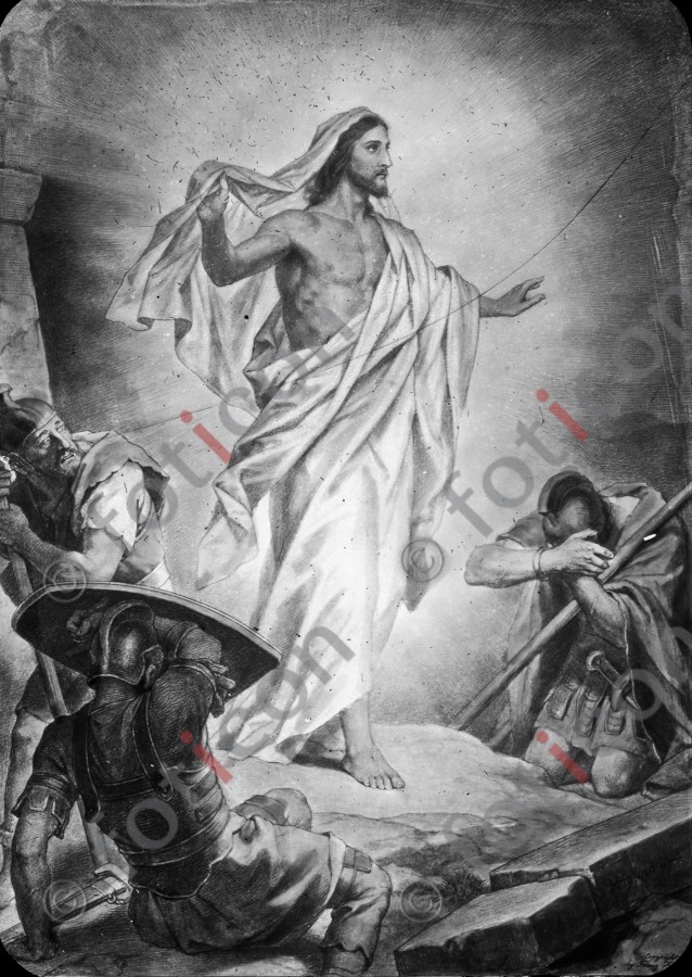 Auferstehung | Resurrection - Foto simon-134-063-sw.jpg | foticon.de - Bilddatenbank für Motive aus Geschichte und Kultur